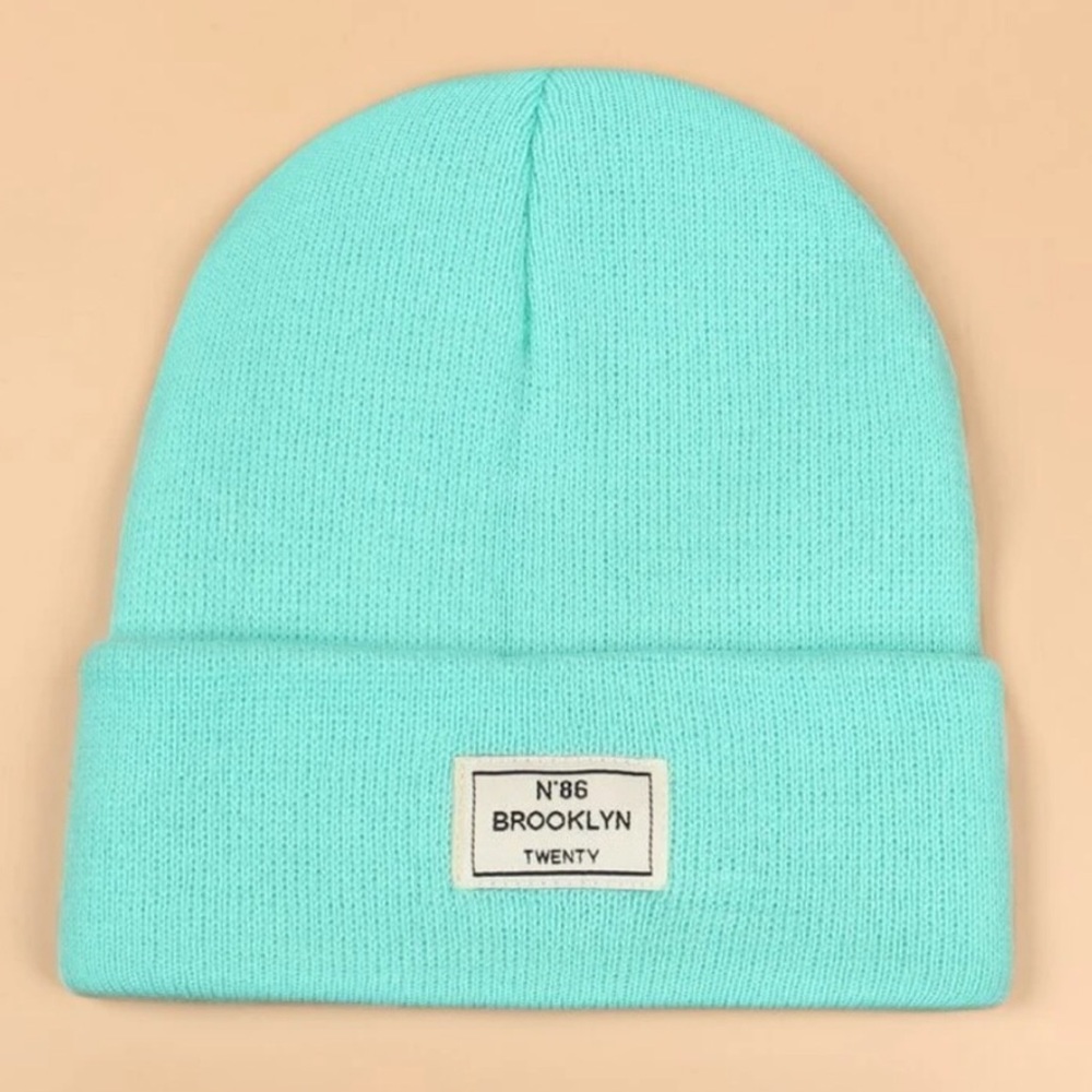 Chic Mint Blue Brooklyn Twenty Beanie OS New - Picture 1 of 4